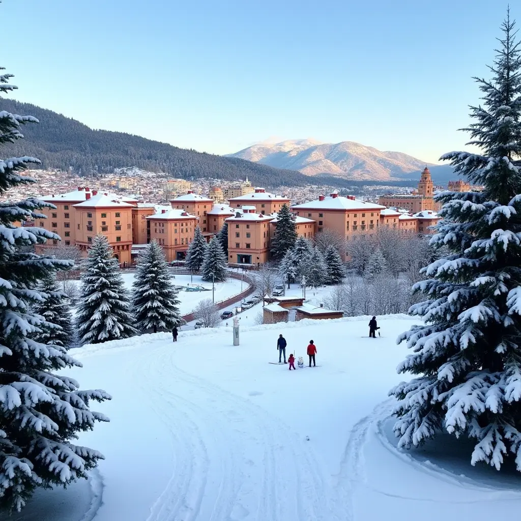 Ifrane is home to Michlifen Ski Resort, one of Africa’s premier ski destinations. This resort is renowned for its well-maintained slopes and boasts the highest ski lift in Africa. Whether you're an avid skier, a snowboarder, or simply looking to try sledding, Michlifen caters to all levels of winter sports enthusiasts.